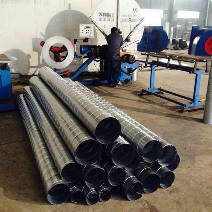 江蘇清風通用機械 專業螺旋風管廠家，鍍鋅風管直銷，高清細節圖與設備銷售一覽